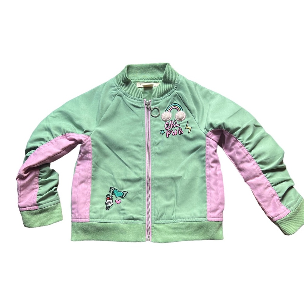 Sage Green Bomber Jacket, size 4T, By Kinderkind